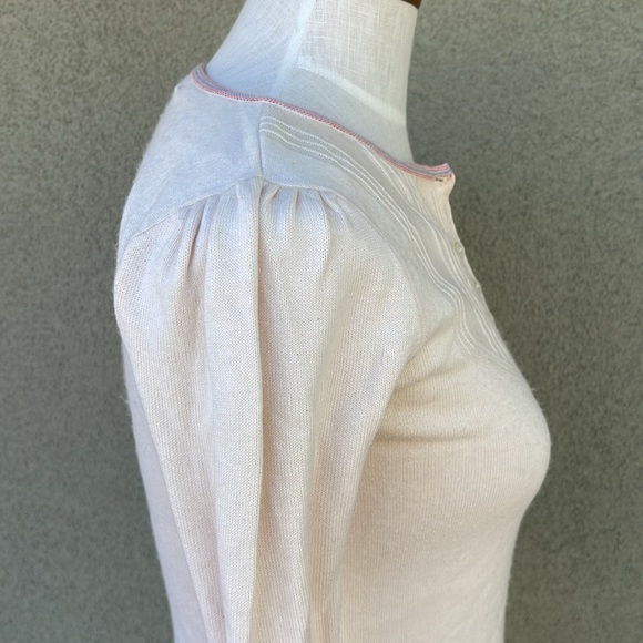 Marc Jacobs 2000s cream knit henley sweater - Picture 4 of 6